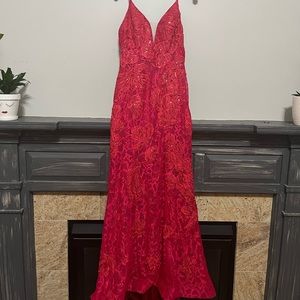 Prom dress with train